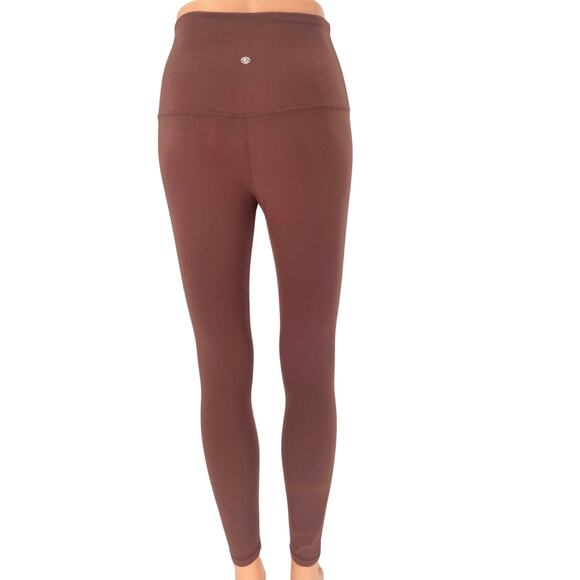 Crz Yoga Brown High Rise Pull On Stretch Comfy Athletic Workout Leggings Size XS - Picture 3 of 4